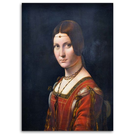 Obraz na płótnie FEEBY, REPRODUKCJA La Belle Feronierre- Da Vinci, 60x90 Feeby