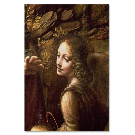 Obraz na płótnie FEEBY, REPRODUKCJA Madonna w Grocie - Da Vinci, 50x70 Feeby