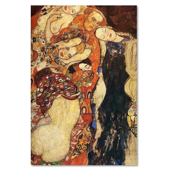 Obraz na płótnie FEEBY, REPRODUKCJA Panna Młoda - G.Klimt, 40x60 Feeby