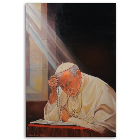Obraz na płótnie FEEBY, REPRODUKCJA Papież Jan Paweł II 70x100 Feeby