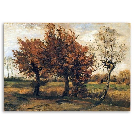 Obraz na płótnie FEEBY, REPRODUKCJA Pejzaż jesienny Van Gogh, 120x80 Feeby
