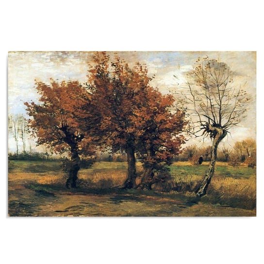 Obraz na płótnie FEEBY, REPRODUKCJA Pejzaż jesienny Van Gogh, 40x60 Feeby