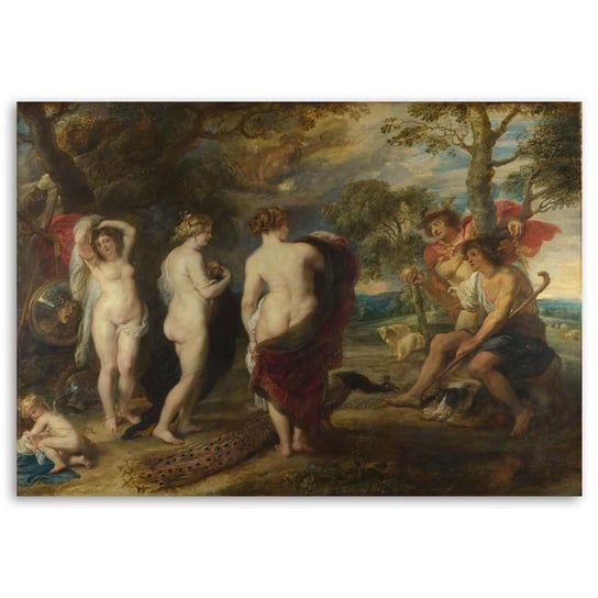 Obraz na płótnie FEEBY, REPRODUKCJA Sąd Parysa - P. P.Rubens, 90x60 Feeby