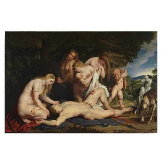 Obraz na płótnie FEEBY, REPRODUKCJA Śmierć Adonisa - P.Rubens 50x70 Feeby