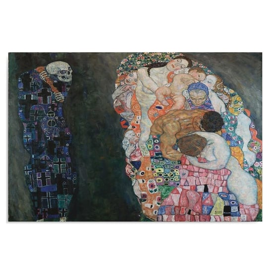 Obraz na płótnie FEEBY, REPRODUKCJA Życie i Śmierć - Klimt, 50x70 Feeby