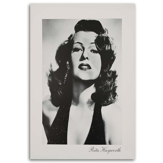 Obraz na płótnie FEEBY, Rita Hayworth Czarno Biały 60x90 Feeby