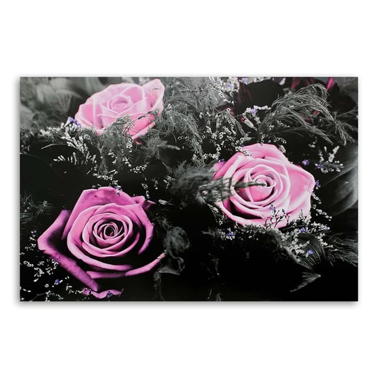 Obraz na płótnie FEEBY, Róże Różowe Kwiaty Natura 100x70 Feeby