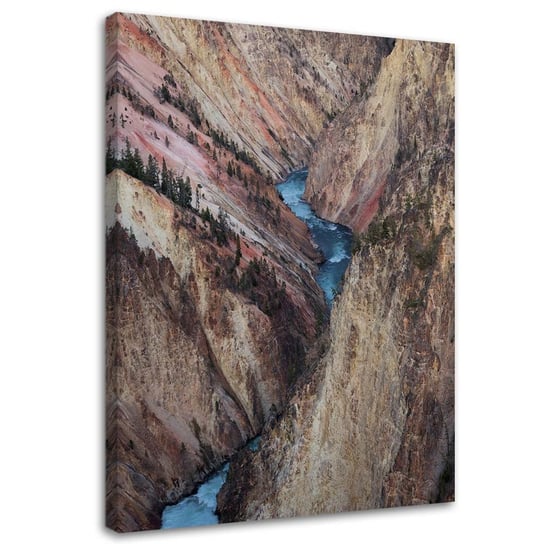 Obraz na płótnie FEEBY, Rwąca rzeka wśród skał 40x60 Feeby