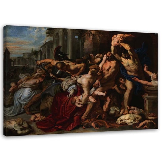 Obraz na płótnie FEEBY, Rzeź niewiniątek - P. P. Rubens reprodukcja 90x60 Feeby