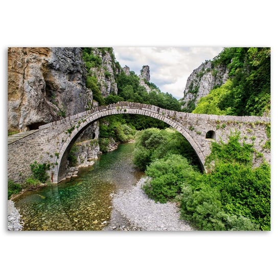 Obraz na płótnie FEEBY, Stary kamienny most,widok 100x70 Feeby