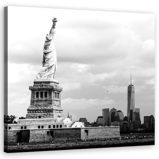 Obraz na płótnie FEEBY, Statua Wolności Nowy Jork 60x60 Feeby