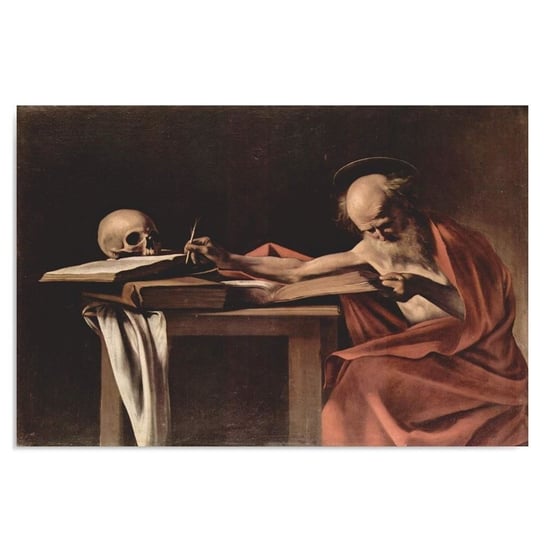 Obraz na płótnie FEEBY, Św.Hieronim piszący - Caravaggio, 40x60 Feeby