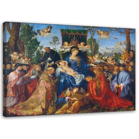 Obraz na płótnie FEEBY, Święto Różańcowe - A. Dürer reprodukcja 120x80 Feeby