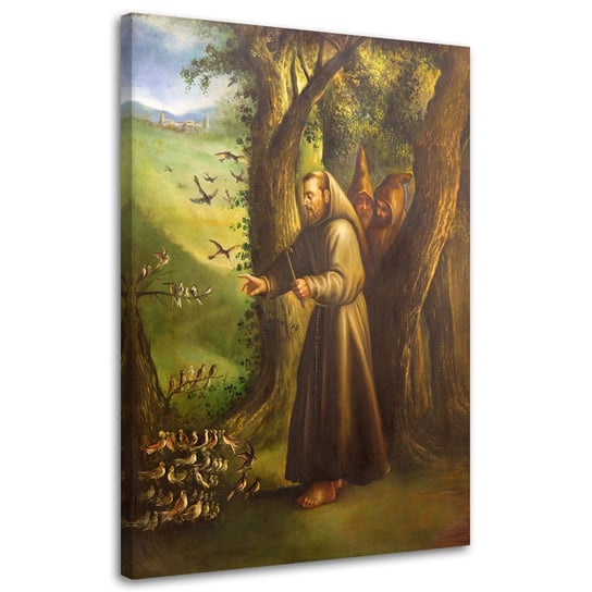 Obraz na płótnie FEEBY, Święty Franciszek z Asyżu 60x90 Feeby