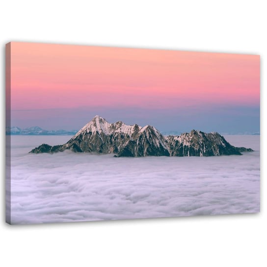 Obraz na płótnie FEEBY, Szczyty ponad chmurami 90x60 Feeby