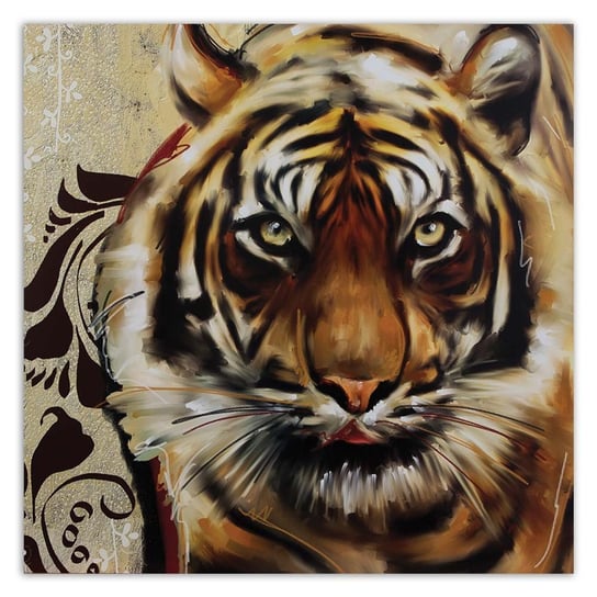 Obraz na płótnie FEEBY, Tygrys Afryka Zwierzęta 30x30 Feeby