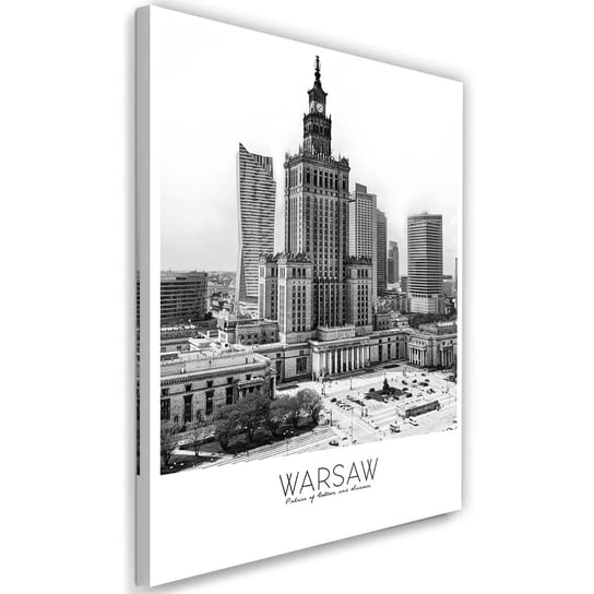 Obraz na płótnie FEEBY, Warszawa Pałac Kultury 80x120 Feeby