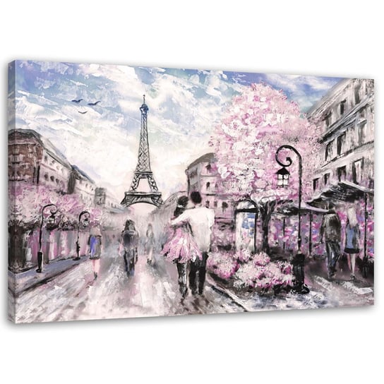 Obraz na płótnie FEEBY, Wiosna w Paryżu 100x70 Feeby