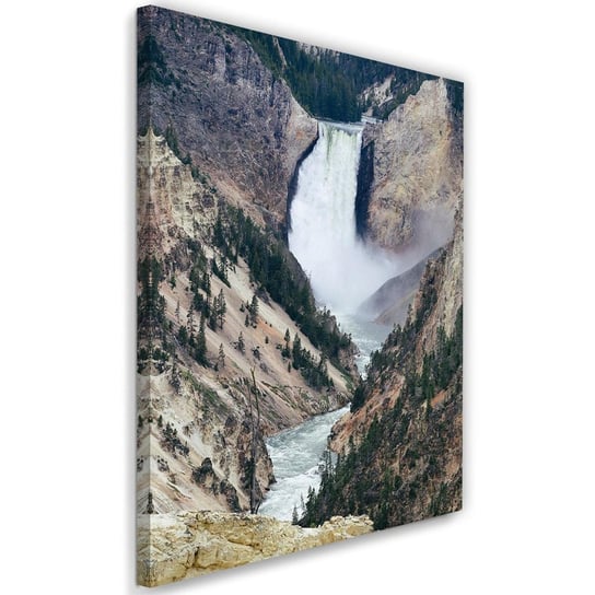 Obraz na płótnie FEEBY, Wodospad Góry 40x60 Feeby