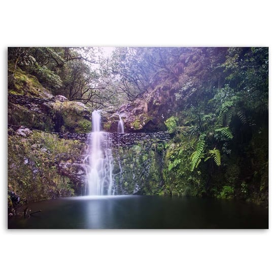 Obraz na płótnie FEEBY, Wodospad Las Przyroda 100x70 Feeby
