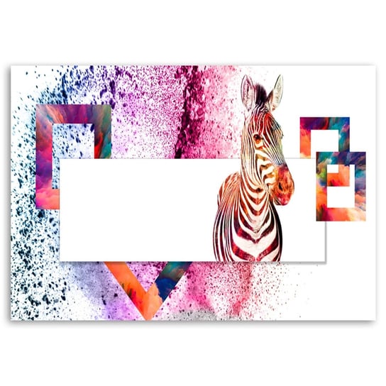 Obraz na płótnie FEEBY, Zebra Zwierzęta 100x70 Feeby