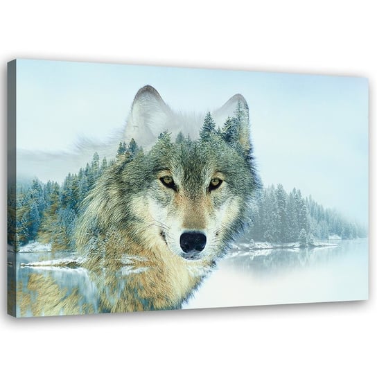 Obraz na płótnie FEEBY, Zwierzęta Natura Wilk Góry 120x80 Feeby