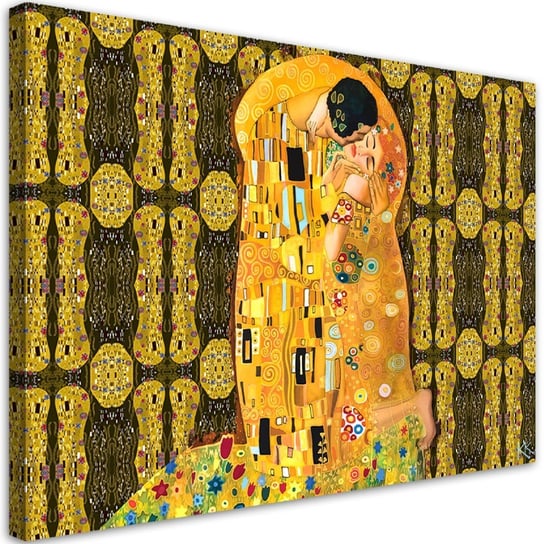 Obraz na płótnie, G.Klimt Spełnienie Kobieta Abstrakcja - 120x80 Inna marka