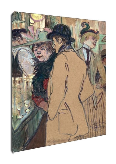 Obraz na płótnie, GALERIA PLAKATU, Alfred la Guigne, Henri de Toulouse-Lautrec, 40x60 cm Galeria Plakatu