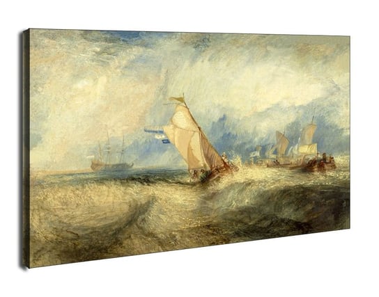 Obraz na płótnie, GALERIA PLAKATU, An Tromp, going about to please his Masters, Ships a Sea, getting a Good Wetting, William Turner, 30x20 cm Galeria Plakatu