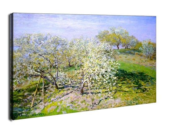 Obraz na płótnie, GALERIA PLAKATU, Apple trees in bloom, Claude Monet, 30x20 cm Galeria Plakatu