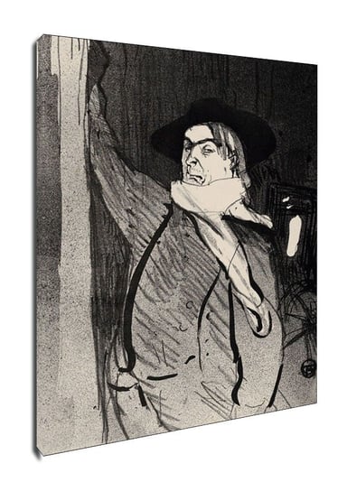 Obraz na płótnie, GALERIA PLAKATU, Aristide Bruant (from Le Café Concert), Henri de Toulouse-Lautrec, 90x120 cm Galeria Plakatu
