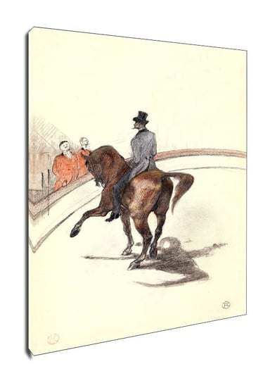 Obraz na płótnie, GALERIA PLAKATU, At the Circus The Spanish Walk (Au Cirque Le Pas espagnol), Henri de Toulouse-Lautrec, 40x60 cm Galeria Plakatu