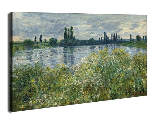 Obraz na płótnie, GALERIA PLAKATU, Banks of the Seine, Vétheuil, Claude Monet, 120x90 cm Galeria Plakatu