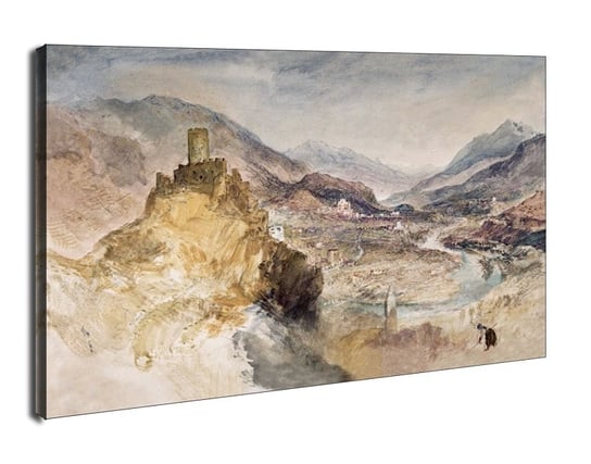 Obraz na płótnie, GALERIA PLAKATU, Chatel Argent and the Val d_Aosta from above Villeneuve, William Turner, 40x30 cm Galeria Plakatu