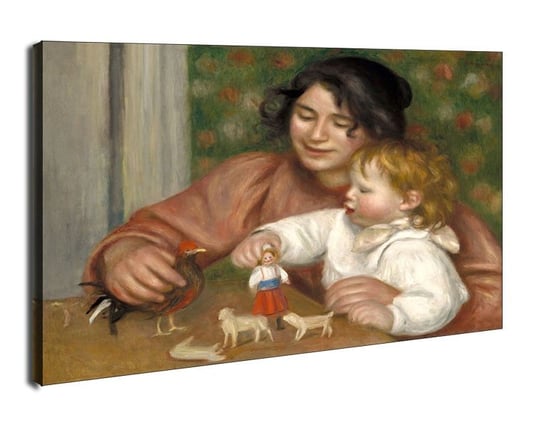 Obraz na płótnie, GALERIA PLAKATU, Child with Toys Gabrielle and the Artist_s Son, Jean, Auguste Renoir, 120x90 cm Galeria Plakatu
