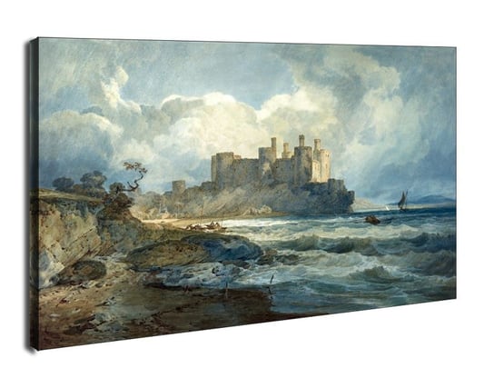 Obraz na płótnie, GALERIA PLAKATU, Conway Castle, North Wales, William Turner, 70x50 cm Galeria Plakatu