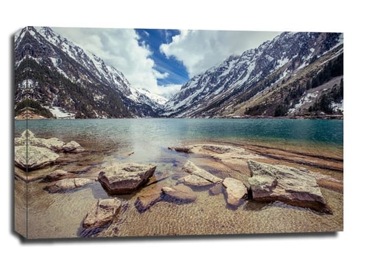 Obraz na płótnie, GALERIA PLAKATU, Gaube Lake Francja Piereneje, 100x70 cm Galeria Plakatu