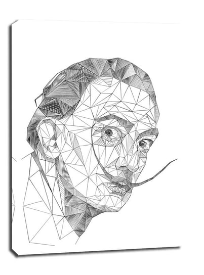 Obraz na płótnie, GALERIA PLAKATU, Geometryczny Salvador Dali, 70x100 cm Galeria Plakatu