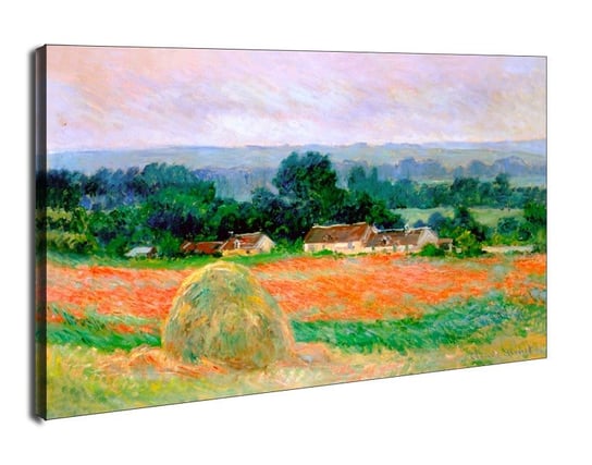 Obraz na płótnie, GALERIA PLAKATU, Haystack at giverny 1886, Claude Monet, 70x50 cm Galeria Plakatu