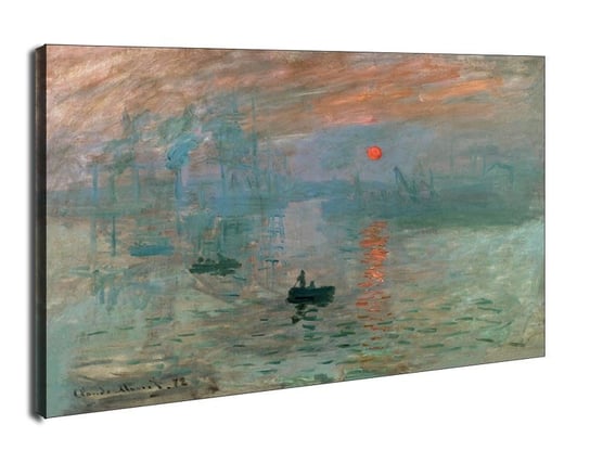 Obraz na płótnie, GALERIA PLAKATU, Impresja Wschód Słońca, Claude Monet, 120x90 cm Galeria Plakatu