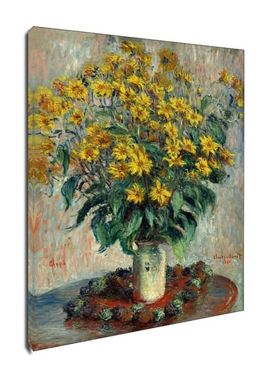 Obraz na płótnie, GALERIA PLAKATU, Jerusalem Artichoke Flowers, Claude Monet, 30x40 cm Galeria Plakatu