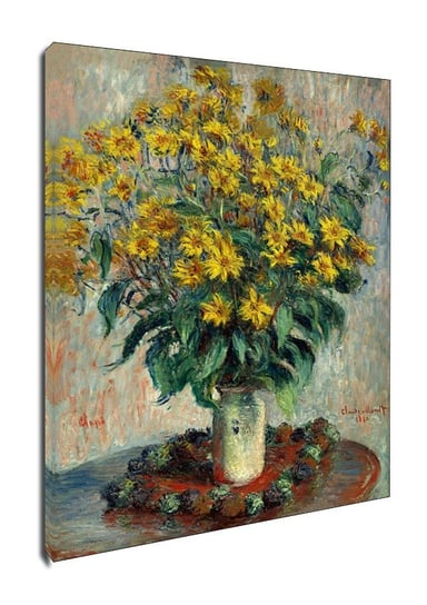 Obraz na płótnie, GALERIA PLAKATU, Jerusalem Artichoke Flowers, Claude Monet, 60x90 cm Galeria Plakatu