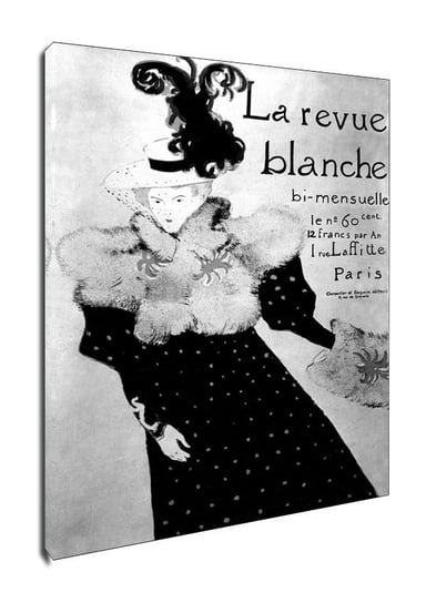 Obraz na płótnie, GALERIA PLAKATU, La Revue Blanche, Henri de Toulouse-Lautrec, 40x50 cm Galeria Plakatu