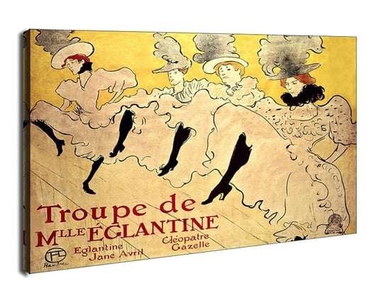 Obraz na płótnie, GALERIA PLAKATU, La Troupe de Mademoiselle Eglantine, Henri de Toulouse-Lautrec, 70x50 cm Galeria Plakatu
