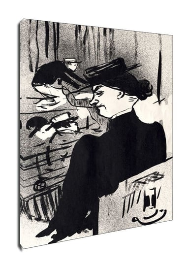 Obraz na płótnie, GALERIA PLAKATU, Le Café concert Une Spectatrice, Henri de Toulouse-Lautrec, 70x100 cm Galeria Plakatu