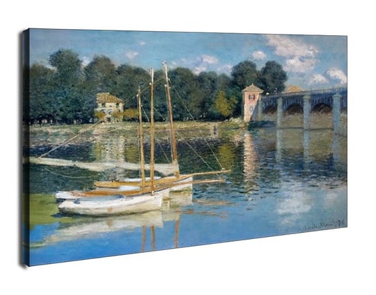 Obraz na płótnie, GALERIA PLAKATU, Le pont d argenteuil Claude Monet - obraz na płótnie, Claude Monet, 120x90 cm Galeria Plakatu