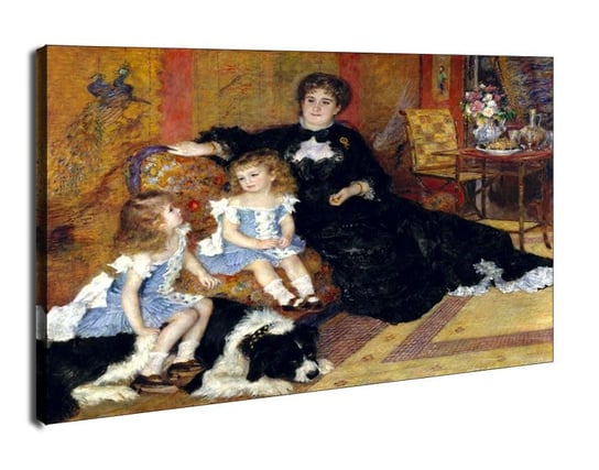 Obraz na płótnie, GALERIA PLAKATU, Madame Georges Charpentier (Marguérite Louise Lemonnier, 1848–1904) and Her Children, Georgette Berthe (1872–1945) and Paul Émile Charles (1875–1895), Auguste Renoi Galeria Plakatu