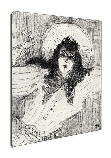Obraz na płótnie, GALERIA PLAKATU, May Belfort sketch, Henri de Toulouse-Lautrec, 40x50 cm Galeria Plakatu