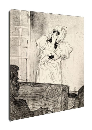 Obraz na płótnie, GALERIA PLAKATU, Miss May Belfort (Medium Plate), Henri de Toulouse-Lautrec, 30x40 cm Galeria Plakatu