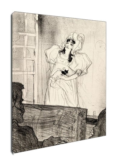 Obraz na płótnie, GALERIA PLAKATU, Miss May Belfort (Medium Plate), Henri de Toulouse-Lautrec, 60x90 cm Galeria Plakatu